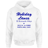 Holiday Lanes - Santa Ana, CA - Vintage Bowling Alley - Unisex Hoodie
