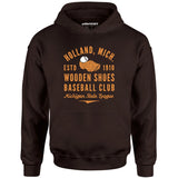 Holland Wooden Shoes - Michigan - Vintage Defunct Baseball Teams - Unisex Hoodie
