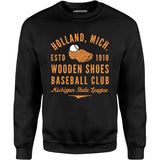 Holland Wooden Shoes - Michigan - Vintage Defunct Baseball Teams - Unisex Sweatshirt