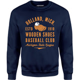 Holland Wooden Shoes - Michigan - Vintage Defunct Baseball Teams - Unisex Sweatshirt