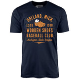 Holland Wooden Shoes - Michigan - Vintage Defunct Baseball Teams - Unisex T-Shirt