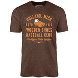 Holland Wooden Shoes - Michigan - Vintage Defunct Baseball Teams - Unisex T-Shirt