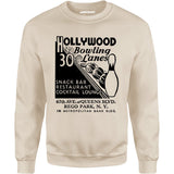 Hollywood Bowling Lanes - Rego Park, NY - Vintage Bowling Alley - Unisex Sweatshirt