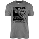 Hollywood Bowling Lanes - Rego Park, NY - Vintage Bowling Alley - Unisex T-Shirt