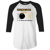 Hollywood Legion Lanes - Hollywood, CA - Vintage Bowling Alley - 3/4 Sleeve Raglan T-Shirt