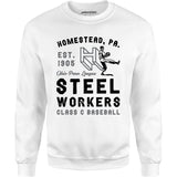 Homestead Steel Workers - Pennsylvania - Vintage Defunct Baseball Teams - Unisex Sweatshirt