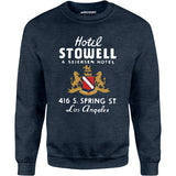 Hotel Stowell - Los Angeles, CA - Vintage Hotel - Unisex Sweatshirt