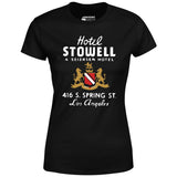Hotel Stowell - Los Angeles, CA - Vintage Hotel - Women's T-Shirt