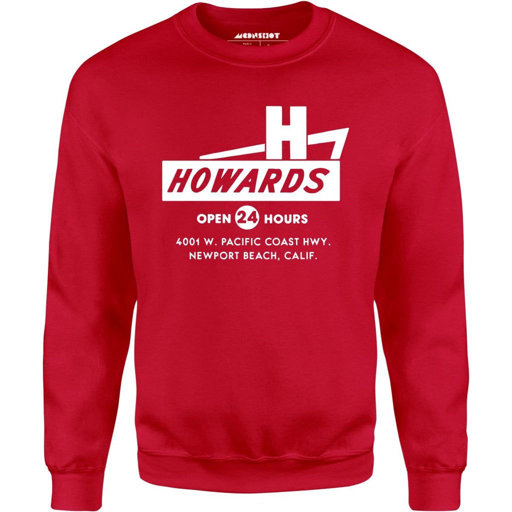 Howard's - Newport Beach, CA - Vintage Restaurant - Unisex Sweatshirt