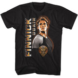 Hunger Games - Finnick Vertical Text T-Shirt