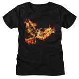 Hunger Games - Mockingjay Pt 2 Pin Womens T-Shirt