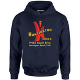 Huntington Lanes - Huntington Beach, CA - Vintage Bowling Alley - Unisex Hoodie