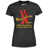 Huntington Lanes - Huntington Beach, CA - Vintage Bowling Alley - Women's T-Shirt
