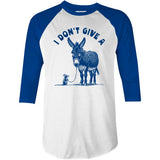 I Don't Give a Rat's Ass - 3/4 Sleeve Raglan T-Shirt
