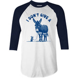 I Don't Give a Rat's Ass - 3/4 Sleeve Raglan T-Shirt
