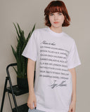 I listen to that.. Modern R&B White Tee