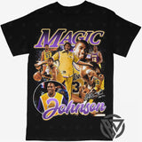 Magic Johnson Los Angeles Lakers NBA Basketball Tee