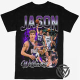 Jason Williams Tee Shirt Sacramento Kings NBA Basketball