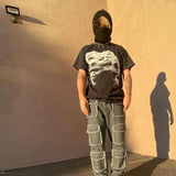 Neniom Screamo Garment-Dyed Boxy Tee Streetwear Y2K Style001