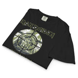 Iron Maiden Aces High Target Practice Mineral Wash Womens Crop Tee