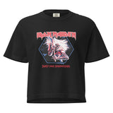 Iron Maiden Beast Over Hammersmith Mineral Wash Womens Crop Tee