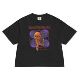 Iron Maiden Five Heads are Better Mineral Wash Womens Crop Tee