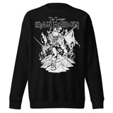 Iron Maiden Trooper Black and White Jumbo Print Sweatshirt