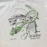 PARADISE TENNIS CLUB HEAVYWEIGHT WHITE T-SHIRT