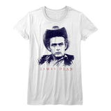 James Dean Cowboy James Womens T-Shirt