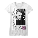 James Dean Old Skool Wht Womens T-Shirt