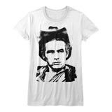James Dean Silhouette Womens T-Shirt