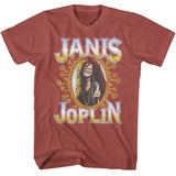 Janis Joplin - Floral Frame Boyfriend Tee