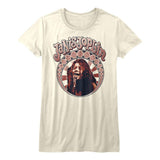 Janis Joplin Nouveau Circle Womens T-Shirt