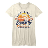 Jaws Amity Surfing Womens T-Shirt