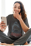 Jaws Be-DaZZled Boyfriend Tee