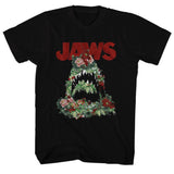 Jaws Floral Shark T-Shirt