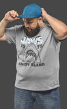 Jaws Gray Wht Big and Tall T-Shirt