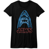 Jaws Neon Womens T-Shirt