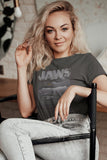 Jaws Shark Boat Boyfriend Tee