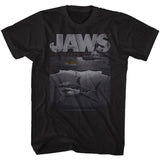 Jaws Shark Boat Boyfriend Tee