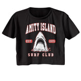 Jaws - Surf Club Collegiate Womens Crop Tee