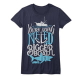 Jaws Typography Womens T-Shirt