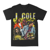 J.Cole Yellow Graphic Tee Style001