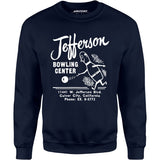 Jefferson Bowling Center - Culver City, CA - Vintage Bowling Alley - Unisex Sweatshirt