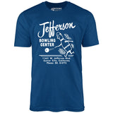 Jefferson Bowling Center - Culver City, CA - Vintage Bowling Alley - Unisex T-Shirt