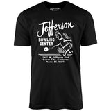 Jefferson Bowling Center - Culver City, CA - Vintage Bowling Alley - Unisex T-Shirt