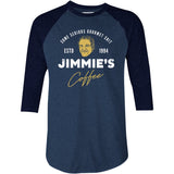 Jimmie's Coffee - 3/4 Sleeve Raglan T-Shirt