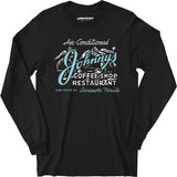 Johnny's - Sarasota, FL - Vintage Restaurant - Long Sleeve T-Shirt