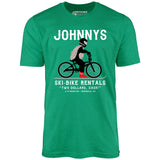 Johnny's Ski Bike Rentals - Unisex T-Shirt