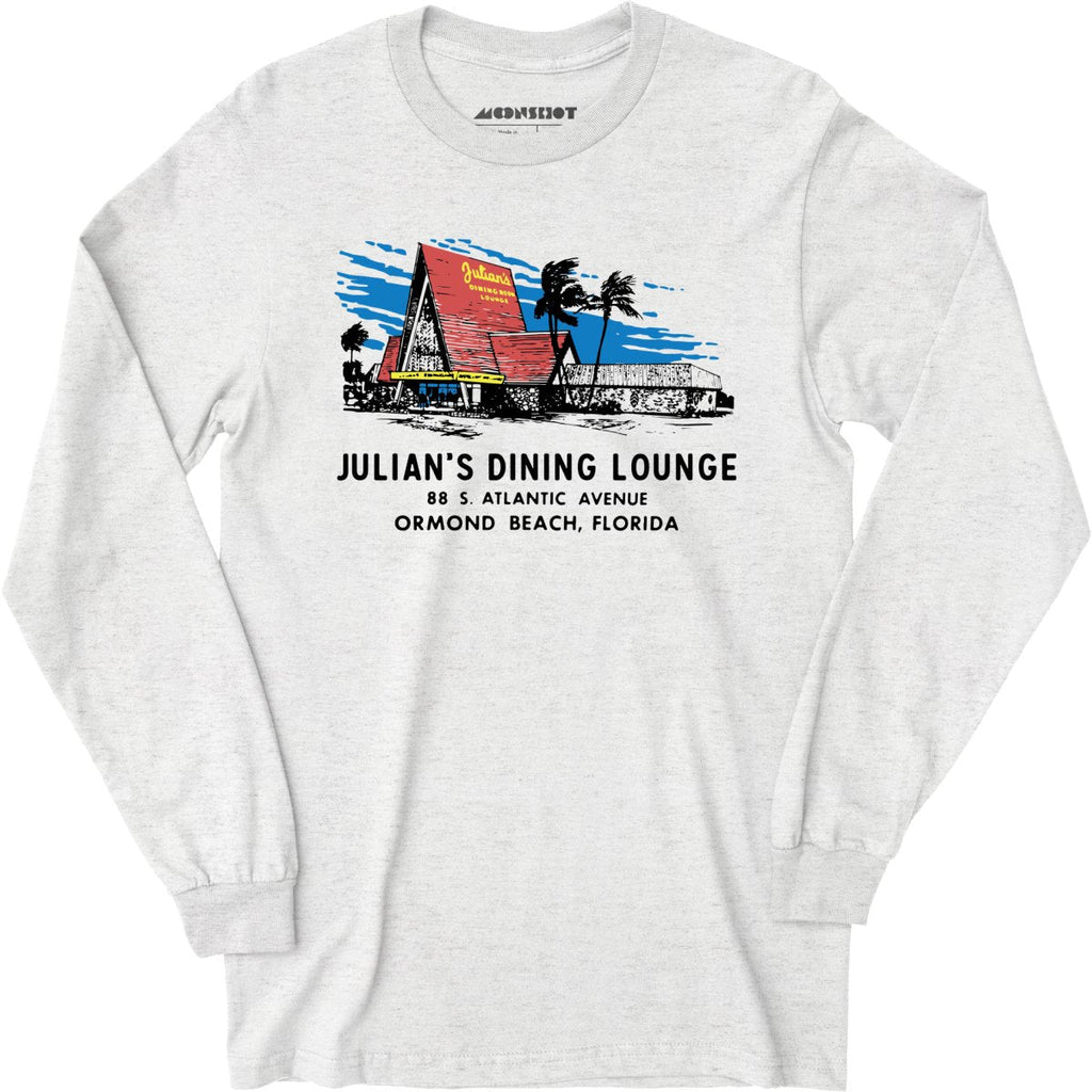 Julian's Dining Lounge - Ormond Beach, FL - Vintage Restaurant - Long Sleeve T-Shirt